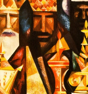 Art showing 3 Wise Men