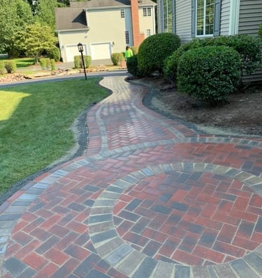 New Walkway with Pavers