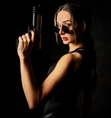 FotoFair werken met modellen Lara Croft