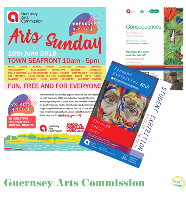 a flyer for a flyer for a community arts and crafts event