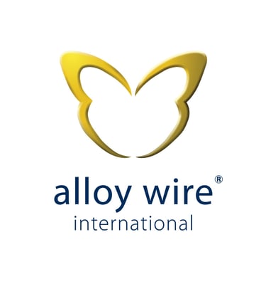 a butterfly on a white background with the words, alloy wire international