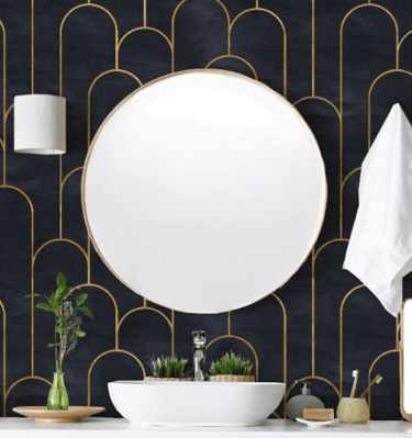 Mural vinílico baño