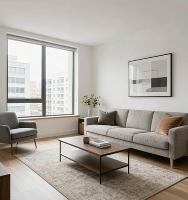 Nighttime exterior shot of a luxury home illuminated with warm lighting.