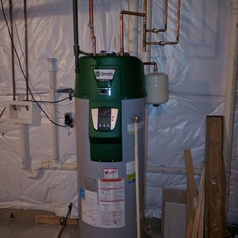 Hybrid heat-pump water heater installed by WaterHeatersNearMe.pro in Rockville MD