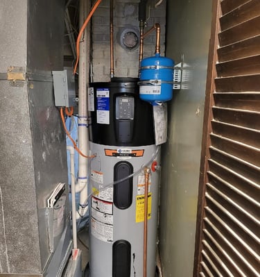 Eco-friendly hybrid water heater installed by WaterHeatersNearMe.pro in Rockville MD”