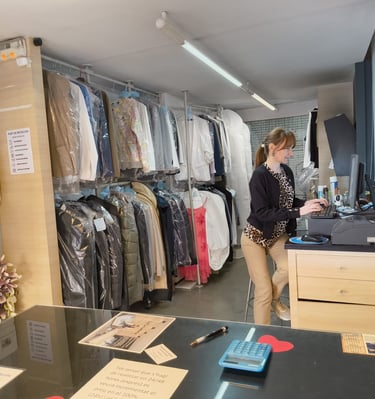 Our facility full of clean clothes