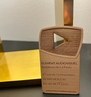 Trophée à la découpe laser