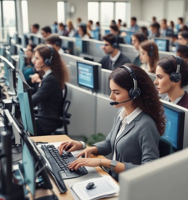A bustling airport terminal with people walking and standing around, checking the departure and arrival boards. The spacious hall has high ceilings and polished floors, with various signs indicating gates and services. An information counter and foreign exchange booth are visible along one wall.