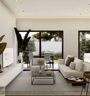 a living room with a couch and a table