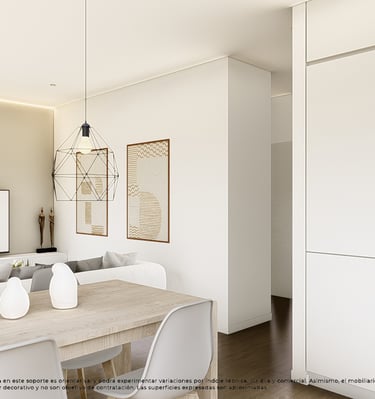 a dining room with a television and a television