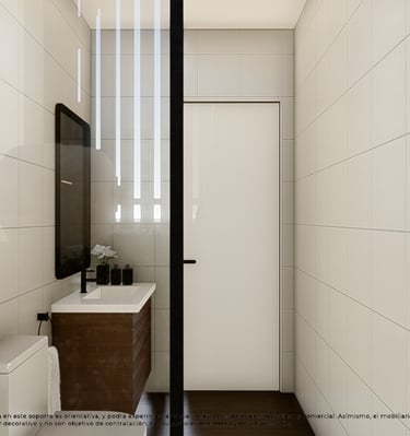 a bathroom with a toilet and a toilet paper roll