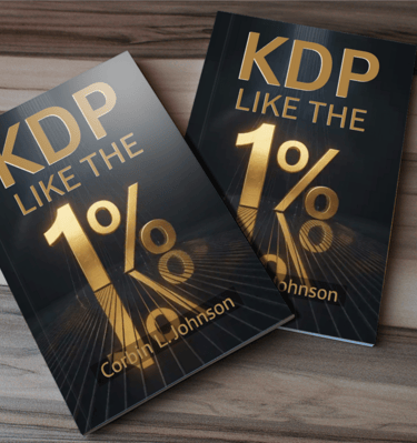 two books with gold foil foil on them