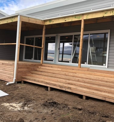 Deck and stairs by Dylan Ludbrook carpentry in Geelong