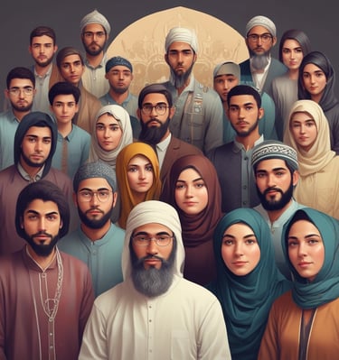 A diverse group of individuals sharing moments of connection.