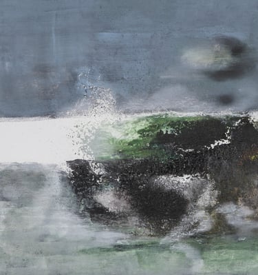 Landscape series/ 200euro/2024/ 40x40/Acryl painting, mixed media