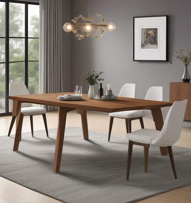 black dining set near white wall