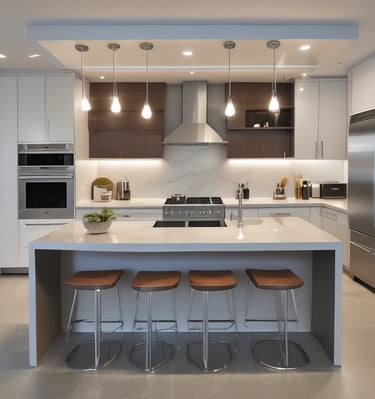 brown wooden table beside gray couch