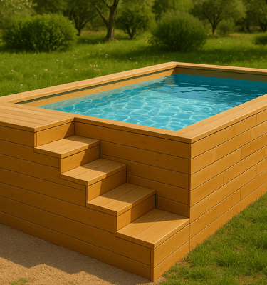 mini piscine hors sol en bois