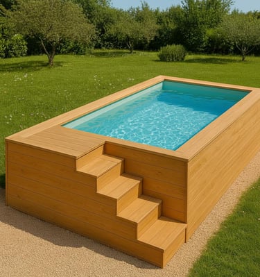 mini piscine hors sol en bois