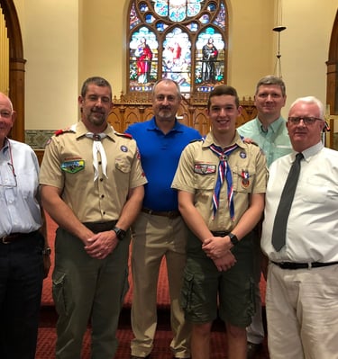 Eagle Scout ceremony