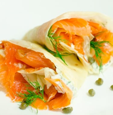 salmon crepe