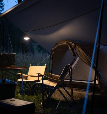 Wild Rover Campsite setup