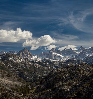 Mountains seen from North Lake near Bishop, CA