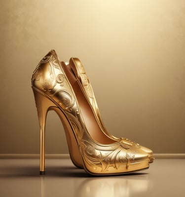 A stylish woman wearing a flowing dress in a sunlit park.