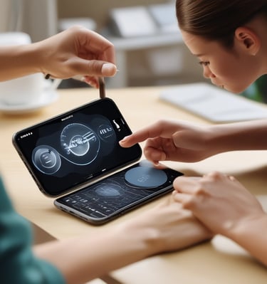 turned on monitoring screen