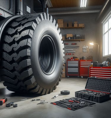 llanta de camion maquinaria y trailer