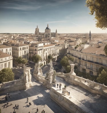 A woman in a yellow jacket standing on a beach