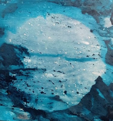 Crique de Lune - 20€ - 20x20 - Peinture acrylique - 2023