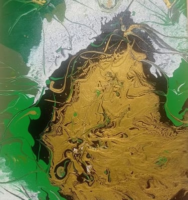 Papillon ANAHATA - 30€ - peinture acrylique 40X50 -  2024