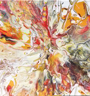 Or'ANGE  - 25€ - Peinture acrylique  29x 29 - 2024