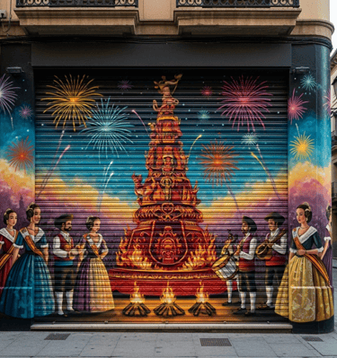 Mural de fallas para persiana