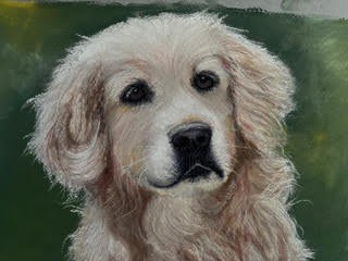 CBM Art_Lulu Chalk Pastel Dog artwork
