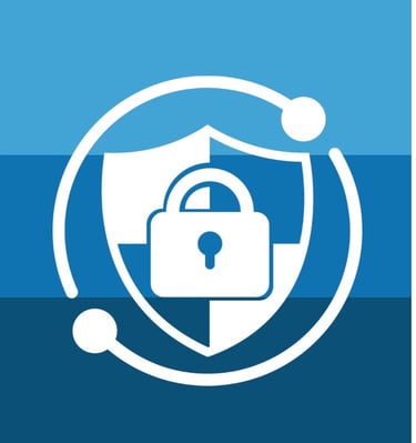 Shield with padlock icon representing high security locks service by Asheville Locksmith Now serving Hendersonville, NC