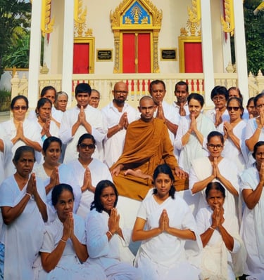 a monk monk in a white robe and a monk in a white robe