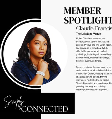 Claudia Francis Owner The Lakeland Venue Rental Space