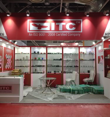 Elecrama Exhibition stall totally wooden made with printing solution lighting wooden stall