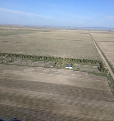 Chugwater Cemetery Arial View