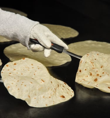 Home Made Tortillas at Mendez Tortilla Factory in Tucson, Az