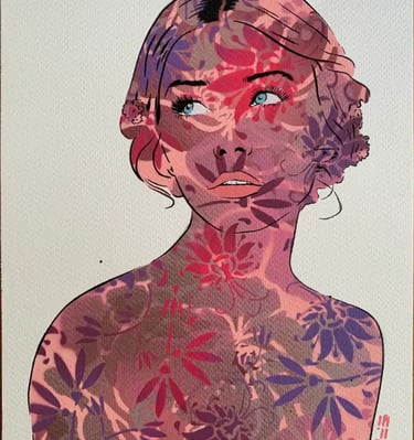 Efin portrait woman pink