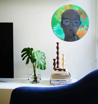 Efin art on wall