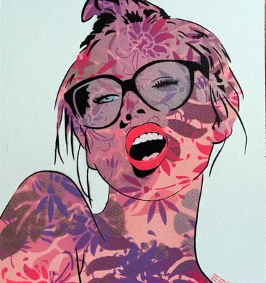 Efin art Woman pink