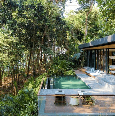 Villa overlooking Playa Esmeralda and Playa Arriba