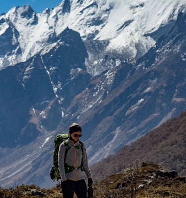 trekking in Nepal, langtang, langtang valley, Himalayas 