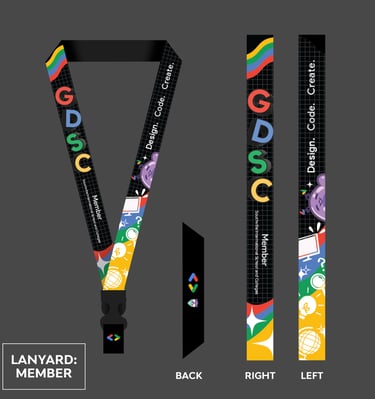 GDSC (Google Developer Student Clubs official ID design 2023-2024