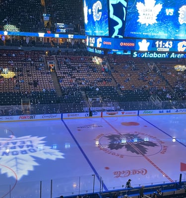 Asesoria en viajes. Toronto, Canada. Partido de Hockey de los Maple Leafs, todo es posible!