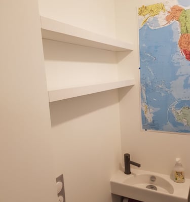 Etagères sur mesure fixation invisible